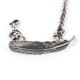 �ϥ�� HARIM �Х󥰥� HARIM FEATHER CHAIN LINK HRA050 SV SILVER 925 OXIDIZED BLACK A82B B3C C3D D8E E32F