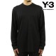 磻꡼  ĹµT  Y-3 åȥ 롼ͥå  T LOOSE FIT LONG SLEEVE TEE H44788 BLACK