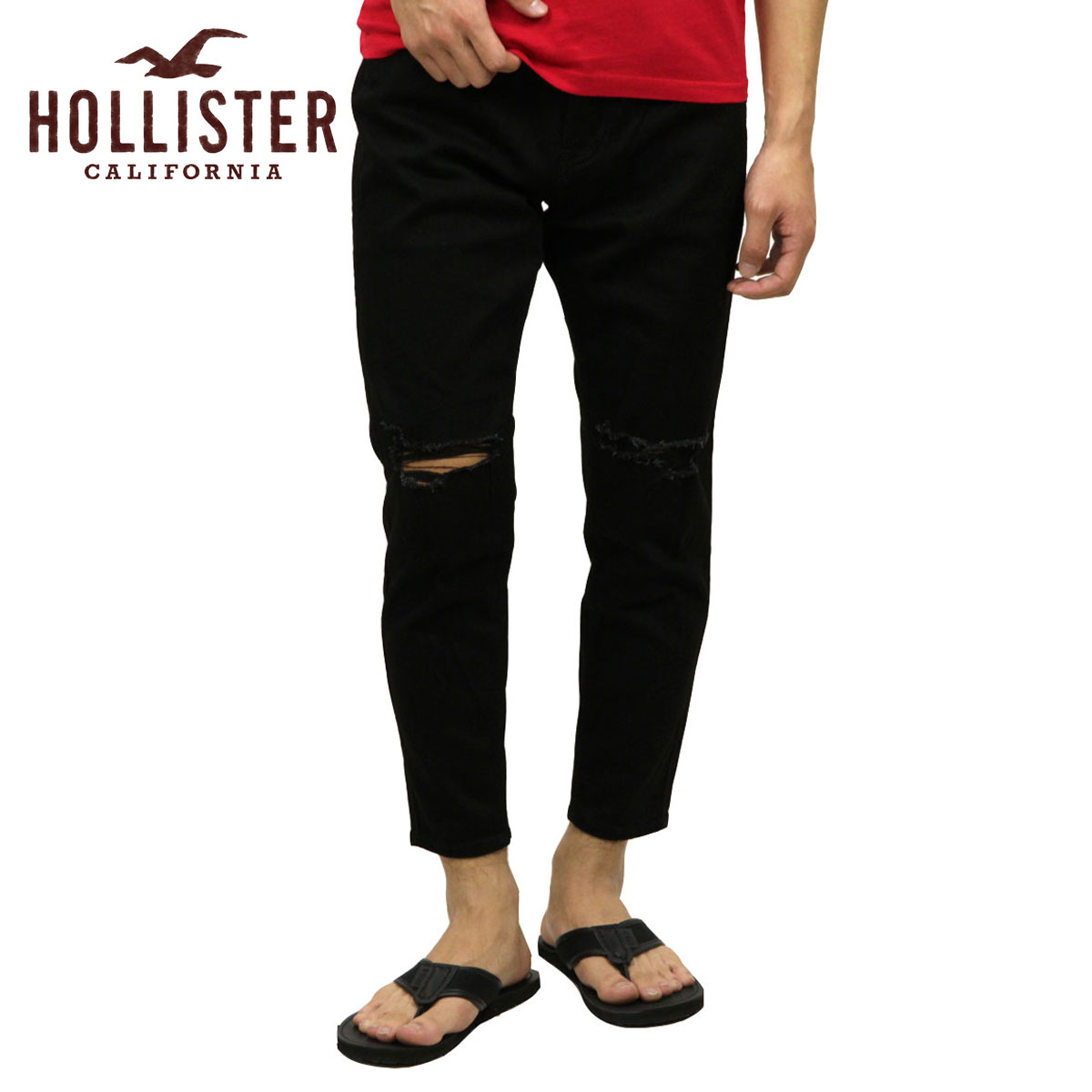 �ۥꥹ���� HOLLISTER ������ ��� ���ȥ�å������ˡ������� Advanced Stretch Taper Jeans 331-380-1726-975 A03B B1C C2D D1E E13F