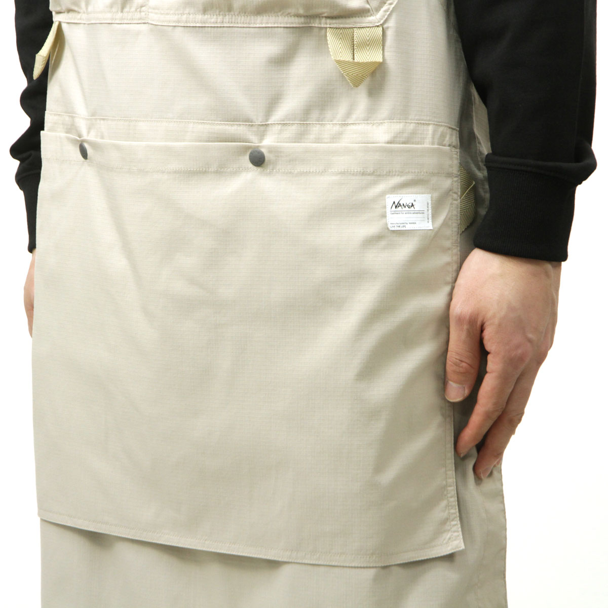 �ʥ� ��� ��ǥ����� ���ץ��� ��������Ź NANGA �����ȥɥ� ��ǳ�Ǻ� HINOC RIPSTOP UT APRON N2500-1Z201A L.GRY LIGHT GRAY