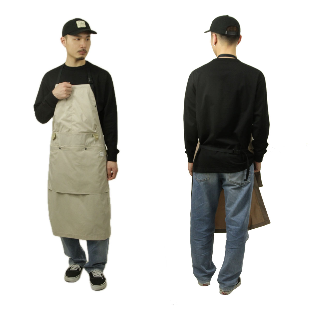 �ʥ� ��� ��ǥ����� ���ץ��� ��������Ź NANGA �����ȥɥ� ��ǳ�Ǻ� HINOC RIPSTOP UT APRON N2500-1Z201A L.GRY LIGHT GRAY
