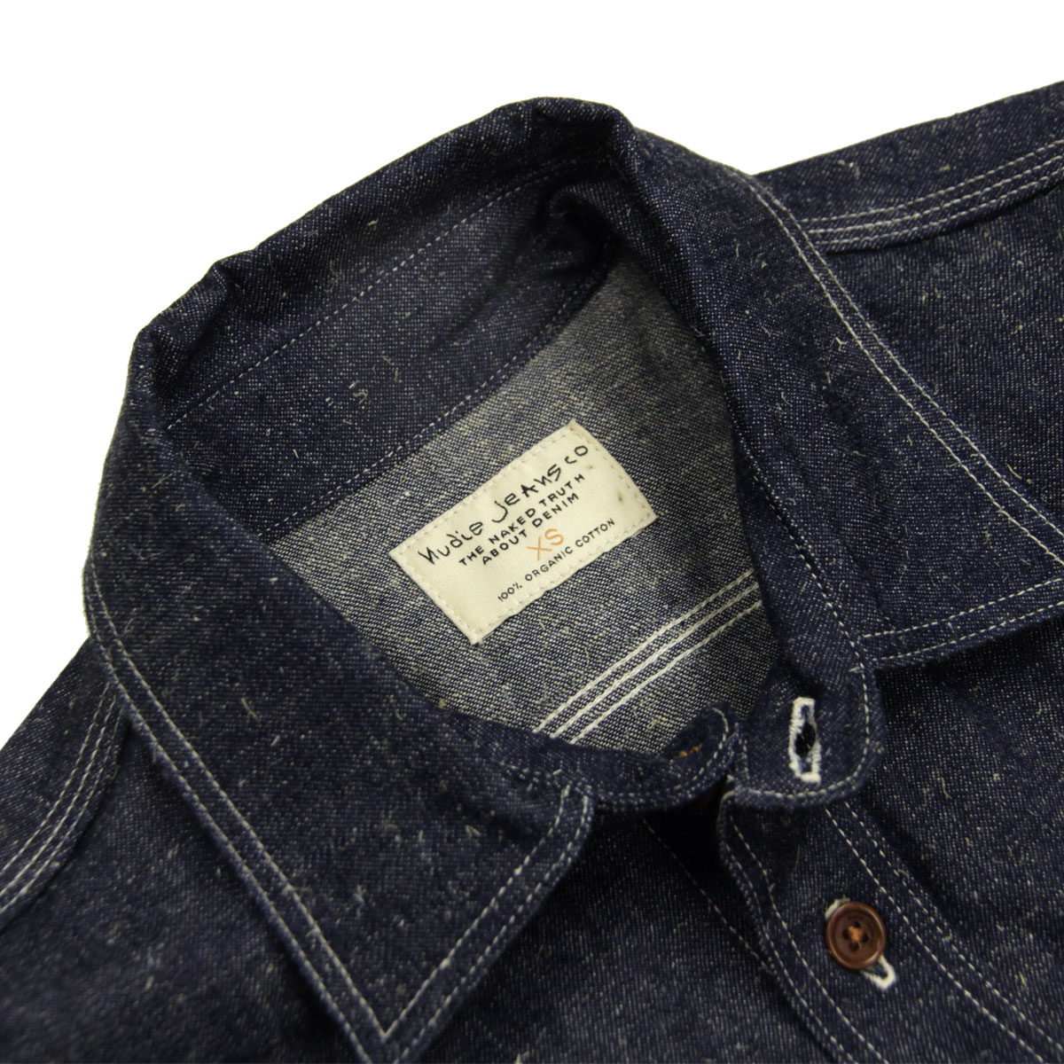 �̡��ǥ��������� ��� �ǥ˥ॷ��� ��������Ź Nudie Jeans Ĺµ �ܥ�������� �����奢�륷��� SVEN DRY DENIM SHIRT 140719 B26 DENIM