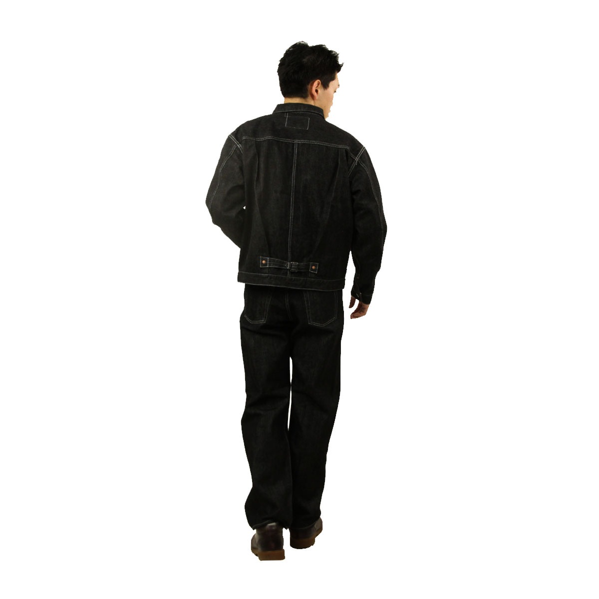 �ҥ塼���ȥ� ��� ������ ��������Ź HOUSTON �ܥȥॹ �ǥ˥� WWIISELVEDGE DENIM PANTS 10164 BK BLACK