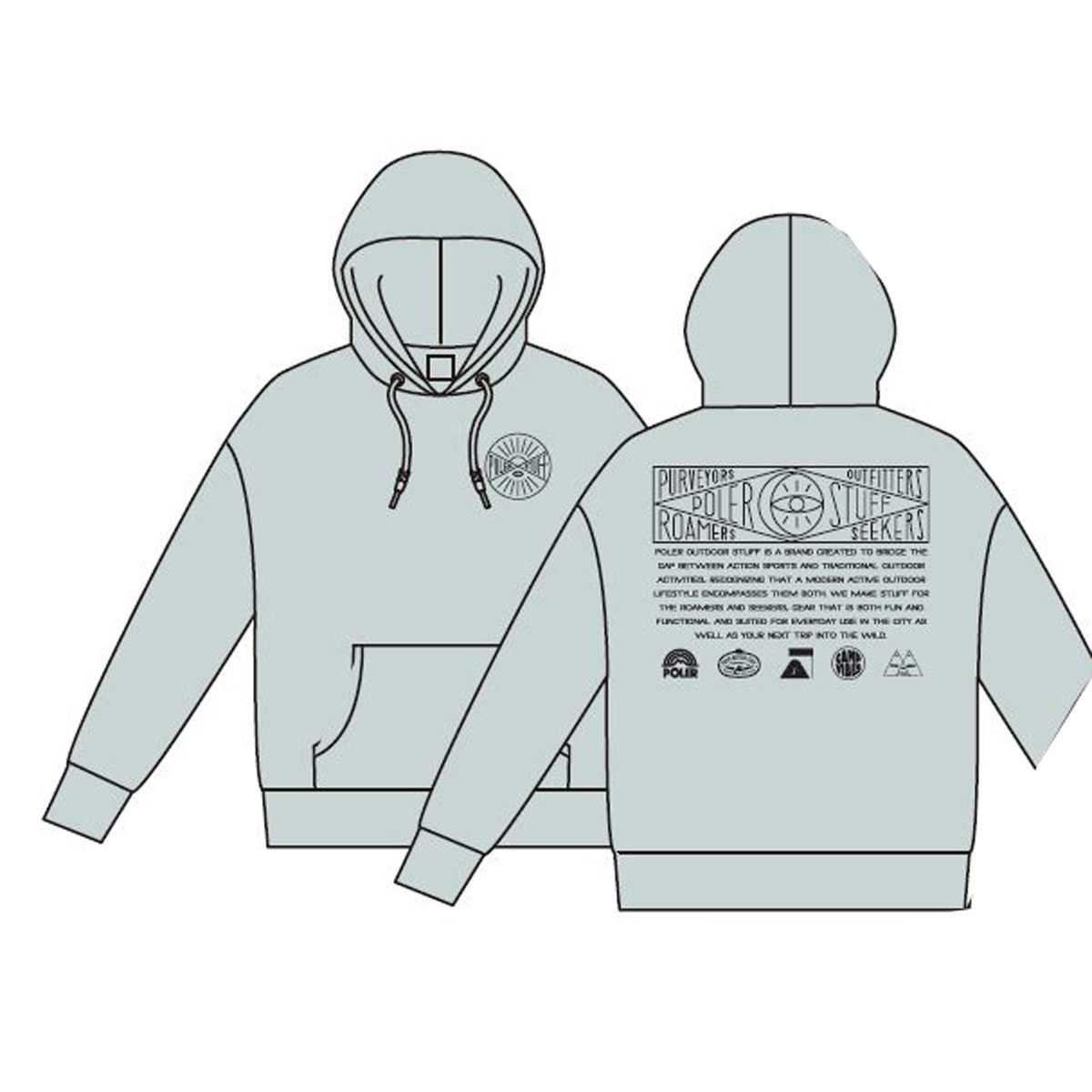 �ݡ��顼 ��� �ѡ����� ��������Ź POLER �ץ륪���С� �Хå��ץ��� Ĺµ �ա��ǥ��� HISTORY HOOD PULLOVER PARKA ASH GRAY 263MCV0062