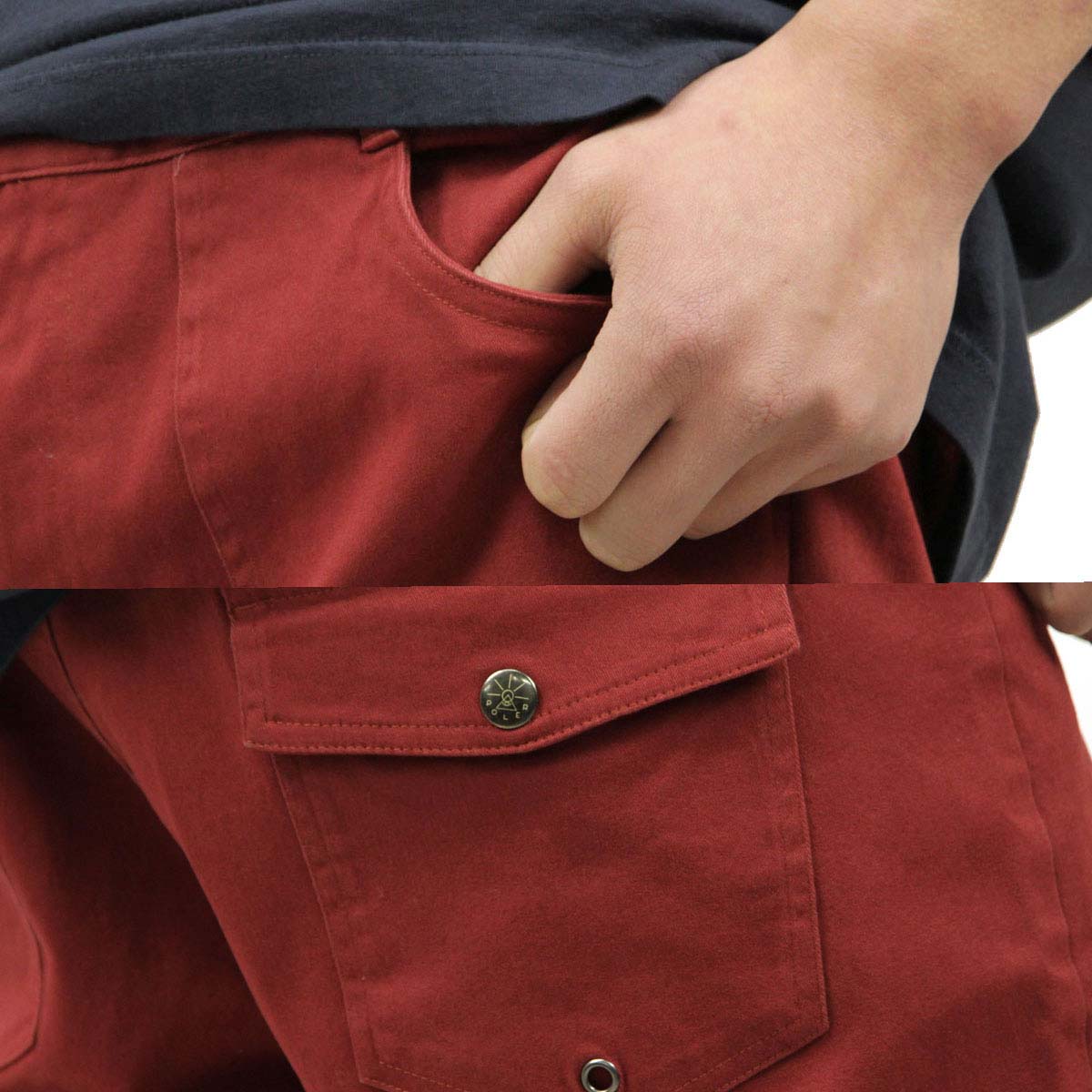 ポーラー ショートパンツ メンズ 正規販売店 POLER ボトムス CAMP SHORT 611147-BRG BRICK A79B B1C ...