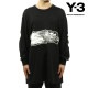 磻꡼  ĹµT  Y-3 åȥ  եå T GFX LOOSE FIT LONG SLEEVE TEE H44811 BLACK