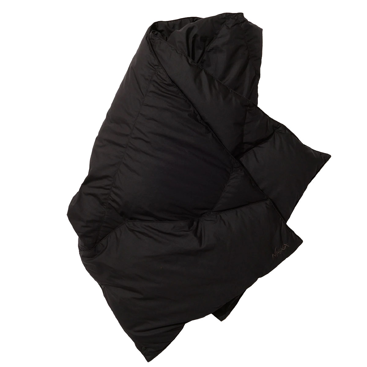 �ʥ� ��� ��ǥ����� ������ �ݥ���� �ޥե顼 ��������Ź NANGA �֥�󥱥å� DOWN PONCHO MUFFLER NA2442-3C605-B BLK BLACK