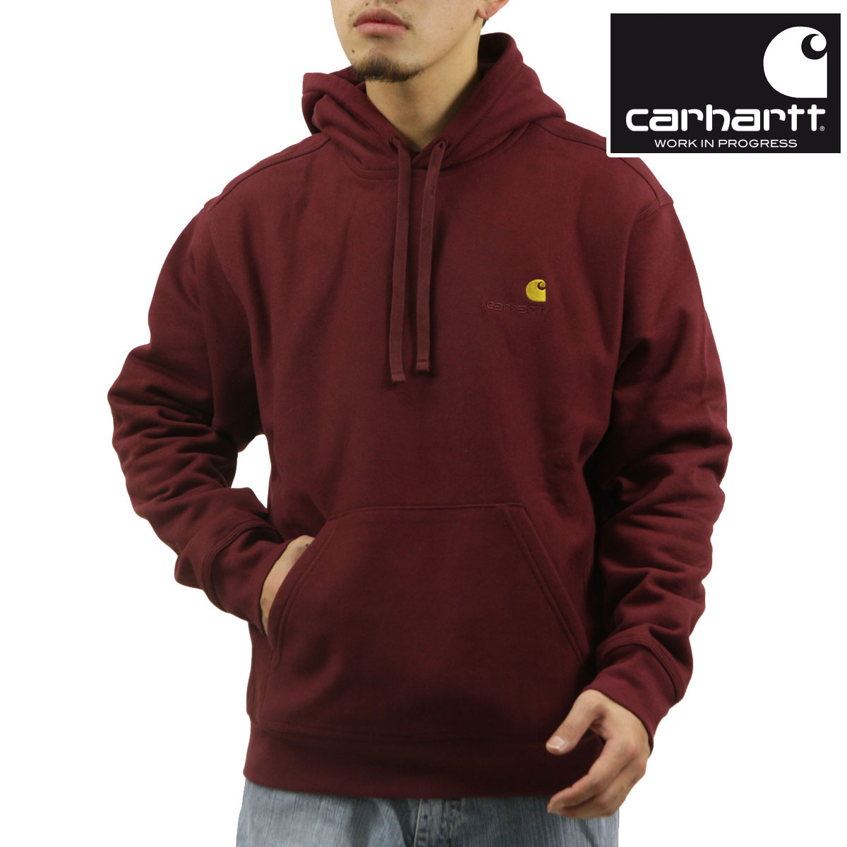 �����ϡ��� ��� �ץ륪���С��ѡ����� ������ CARHARTT WIP �ա��ǥ��� �������å� ���� HOODED AMERICAN SCRIPT SWEATSHIRT MALBEC I028279 2BYXX AB0B B1C C1D D5E E11F