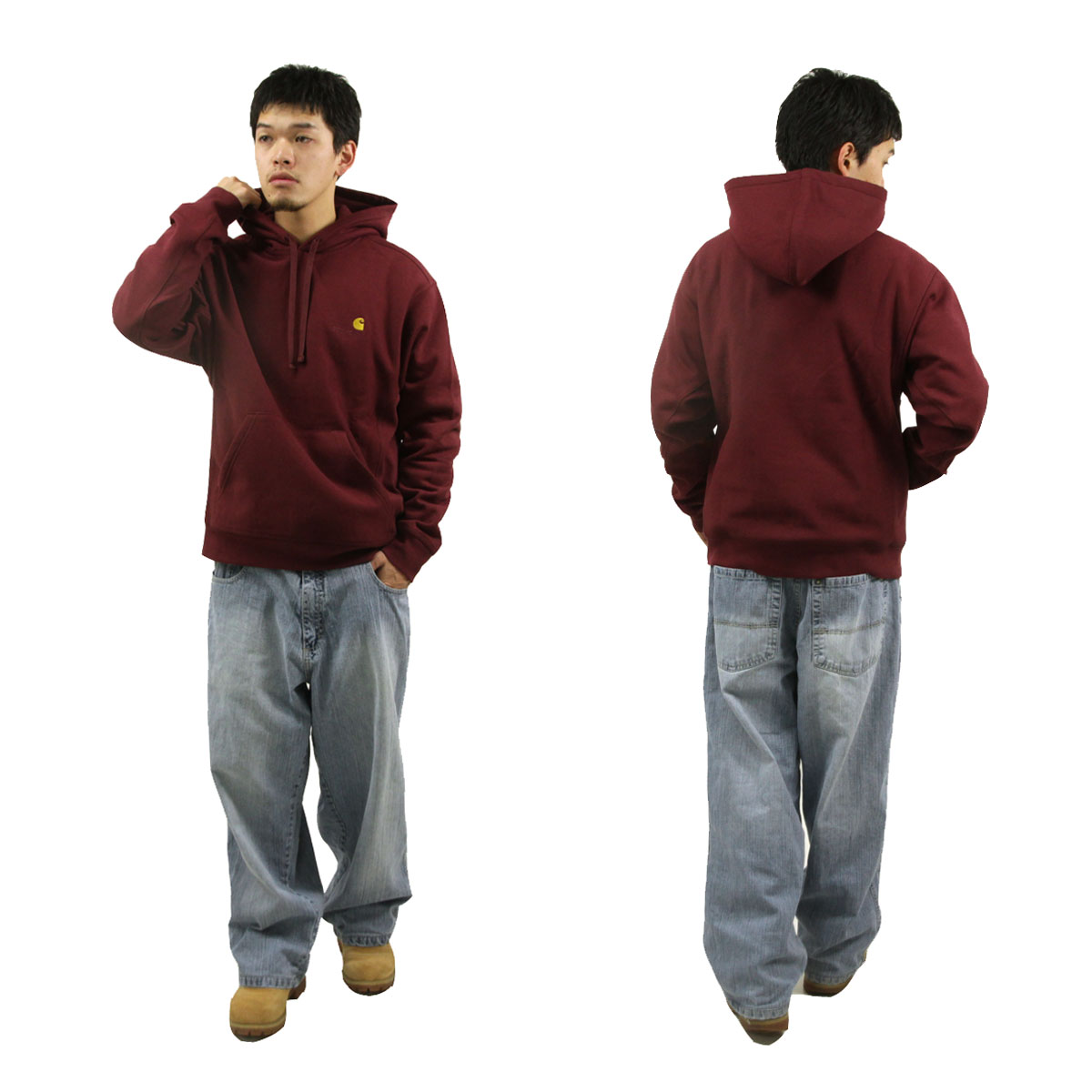 �����ϡ��� ��� �ץ륪���С��ѡ����� ������ CARHARTT WIP �ա��ǥ��� �������å� ���� HOODED AMERICAN SCRIPT SWEATSHIRT MALBEC I028279 2BYXX AB0B B1C C1D D5E E11F