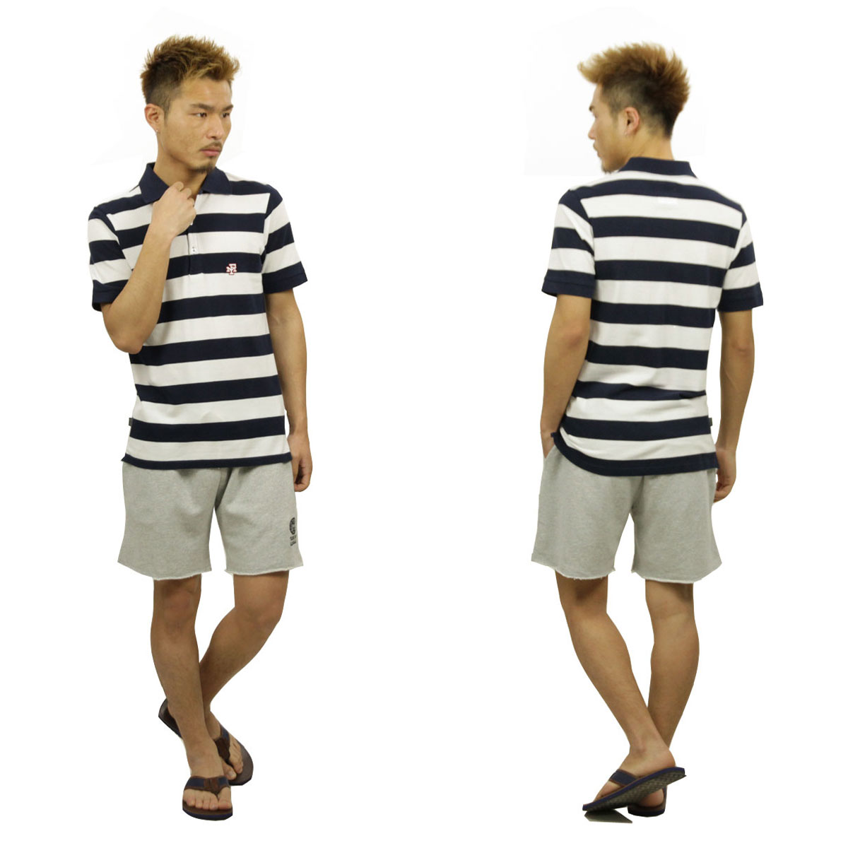 �ե�󥯥�� �ޡ������ FRANKLIN��MARSHALL ��������Ź ��� ���ȥ饤�� Ⱦµ�ݥ������ STRIPE POLO SHIRT NAVY STRIPE POMF486AN 1198 A61B B1C C1D D3E E06F