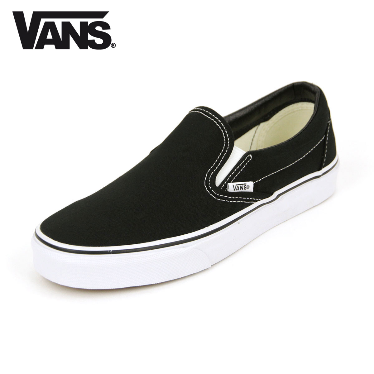 �Х� VANS ��������Ź ��� ���塼�� ���饷�å�����åݥ� VANS CLASSIC SLIP-ON BLACK VN000EYEBLK A33B B1C C4D D2E E13F