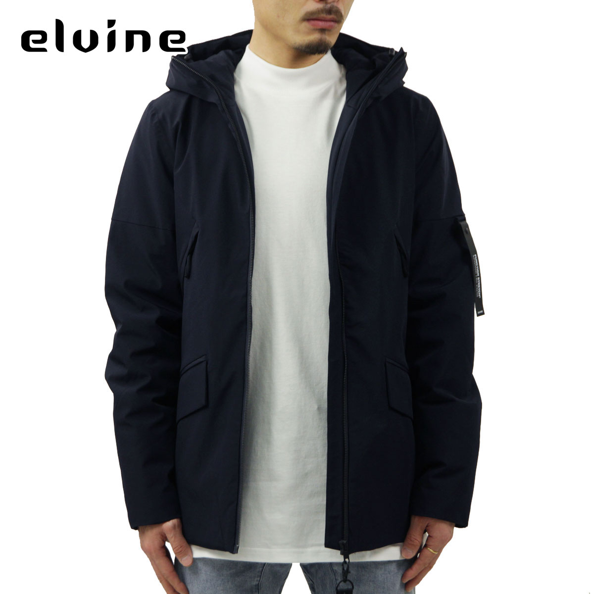 ����Х��� �������� ��� ��������Ź elvine �ʥ����󥸥㥱�å� COLE NYLON JACKET FUNCTION STRETCH 193004 240 DARK NAVY A91B B1C C1D D4E E06F
