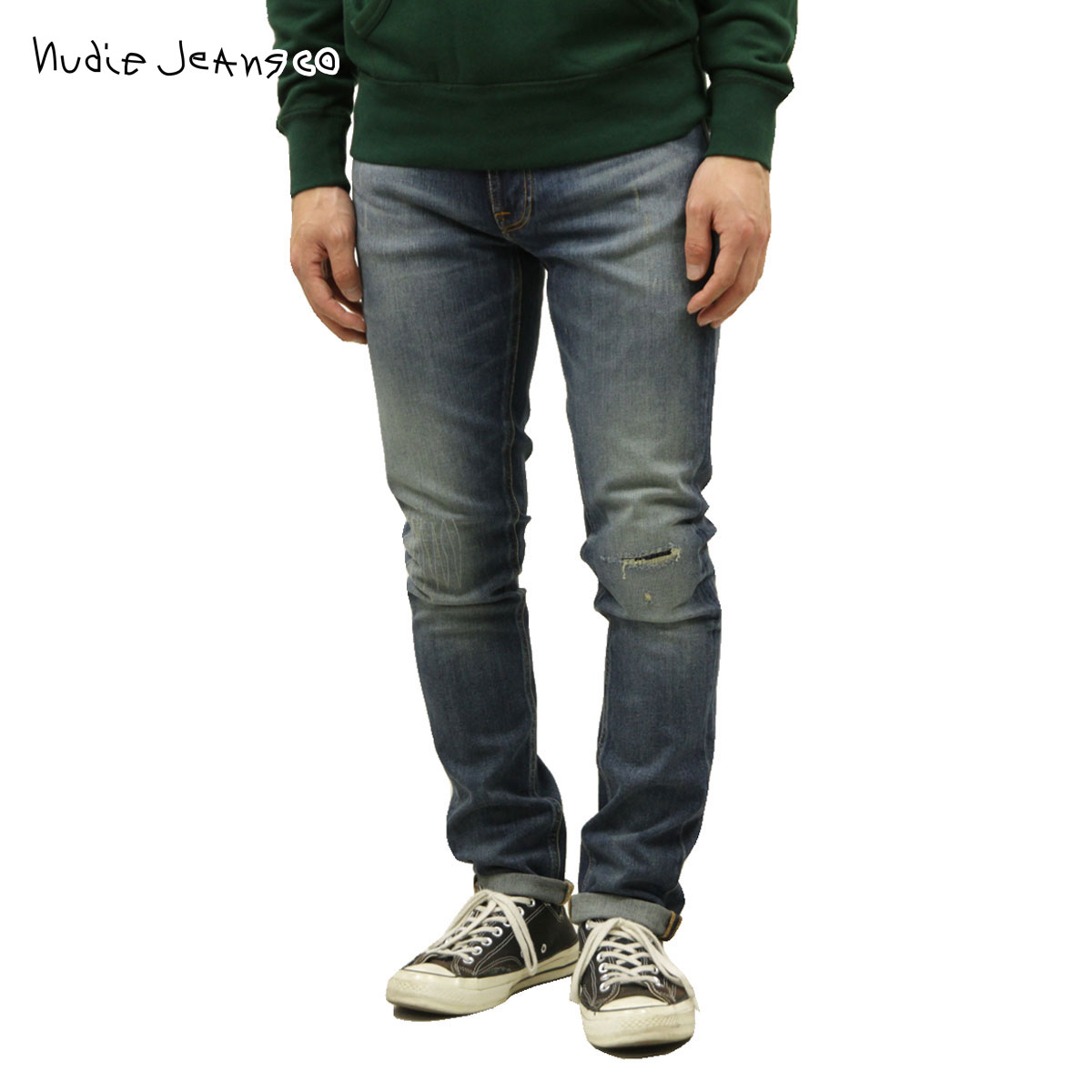 �̡��ǥ��������� �꡼��ǥ����� ��� ��������Ź Nudie Jeans �ܥȥॹ �ǥ˥�ѥ�� �����ѥ� LEAN DEAN DENIM JEANS REPAIRS 1131240 A62B B1C C2D D1E E07F