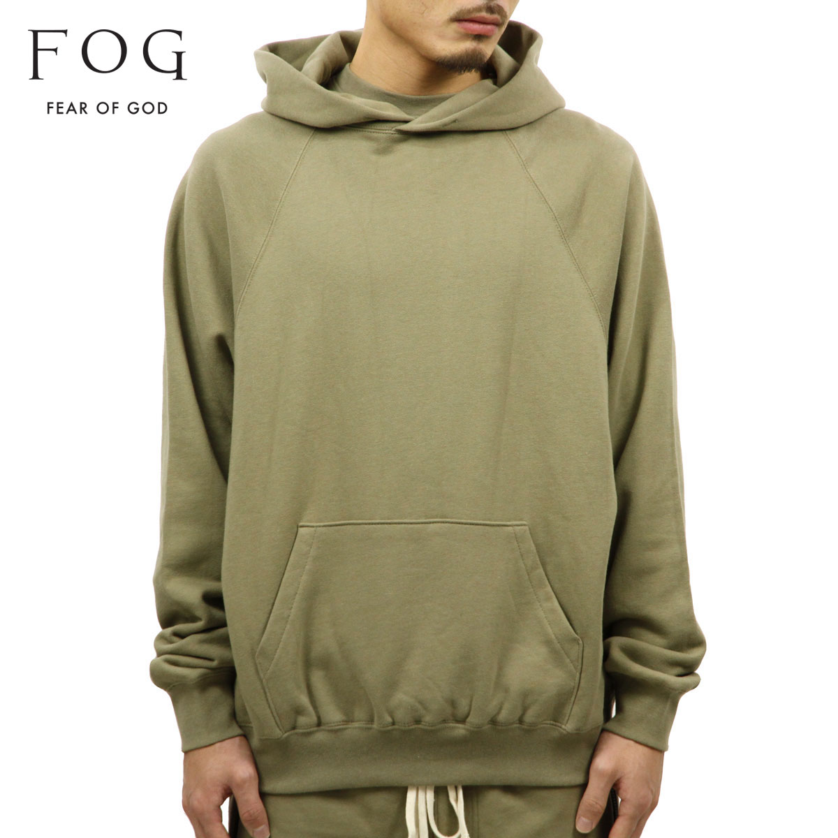 エッセンシャルズ パーカー Sサイズ カーキ essentials fog FOG ESSENTIALS パーカー ESSENTIALS/エッセンシャルズ BACK
