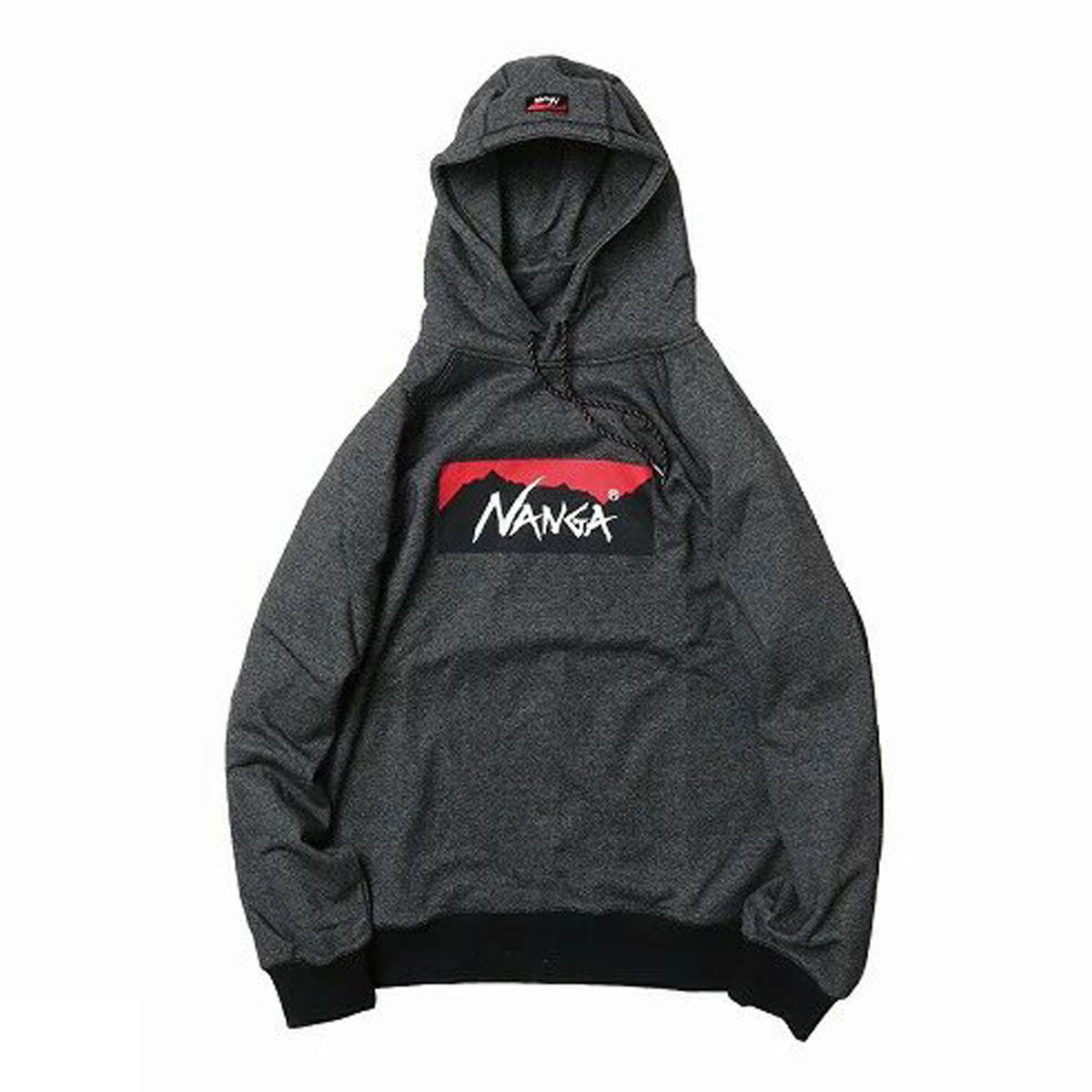 �ʥ� ��� �ѡ����� ��������Ź NANGA ���� �ץ륪���С� �ա��ǥ��� ECO HYBRID BOX LOGO SWEAT HOODIE NW2441-1F002 BLK BLACK