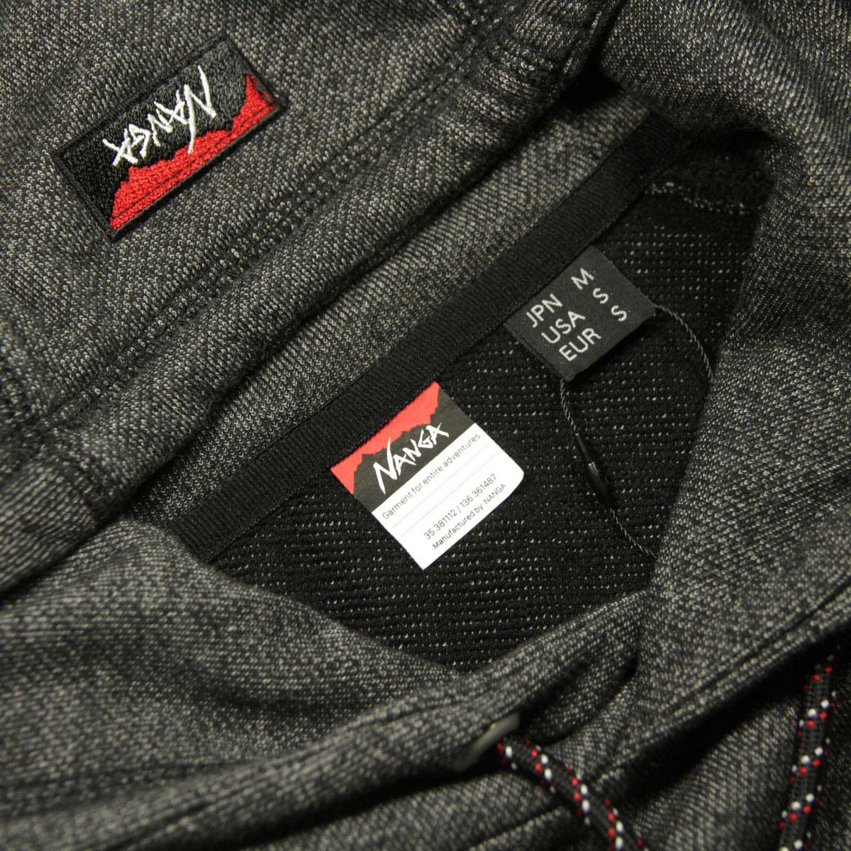 �ʥ� ��� �ѡ����� ��������Ź NANGA ���� �ץ륪���С� �ա��ǥ��� ECO HYBRID BOX LOGO SWEAT HOODIE NW2441-1F002 BLK BLACK