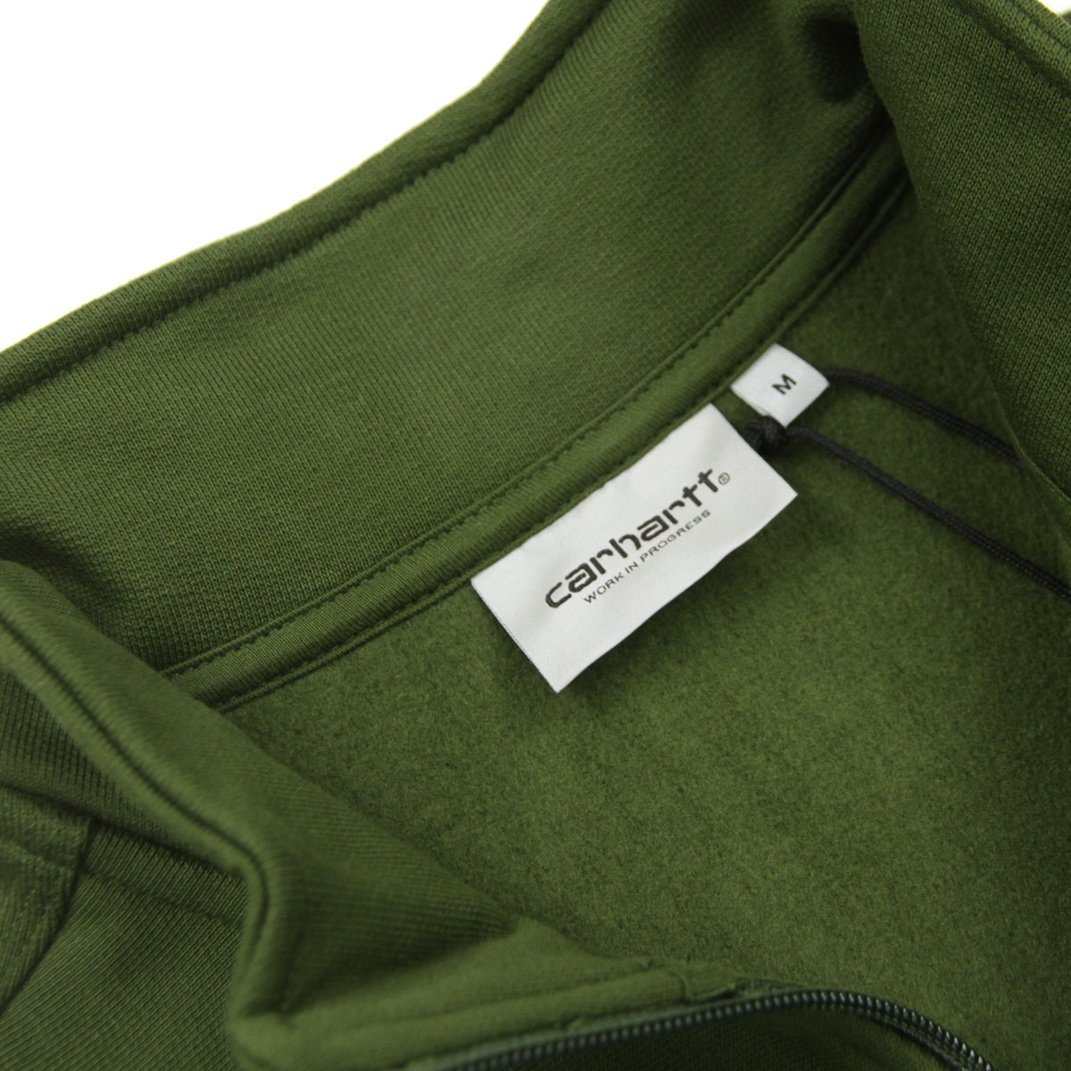 �����ϡ��� ��� �������å� ������ CARHARTT WIP �ϡ��ե��å� �ȥ졼�ʡ� ���� HALF ZIP AMERICAN SCRIPT SWEATSHIRT TARRAGON I027014 2BRXX