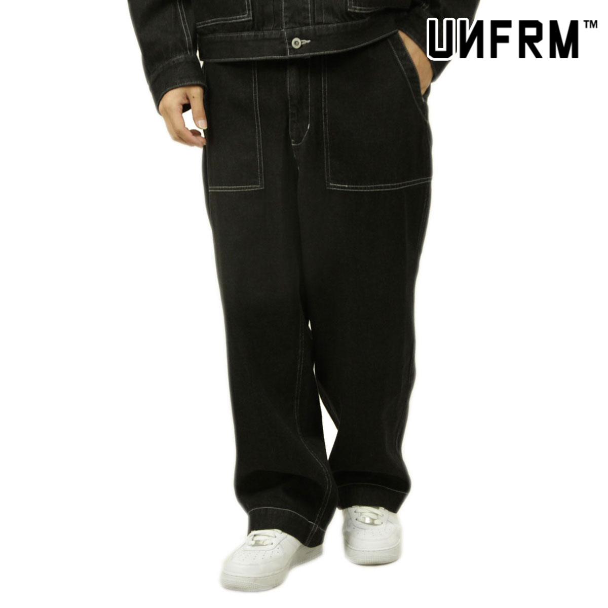 ��˥ե����� �����ȥɥ� ����������� ��� ������ ��������Ź UNFRM OUTDOOR STANDARD �ǥ˥�ѥ�� �ܥȥॹ 10oz BAKER DENIM PANTS AW-3554-BK BLACK