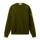���ȡ��󥢥����� ��� �������� ������ STONE ISLAND ���롼�ͥå� ������ �˥å� STONE ISLAND STRETCH RWS WOOL CREW NECK SWEATER K2S15 5100001 S00A1 V0054 MILITARY GREEN AB4B B1C C1D D7E E08F