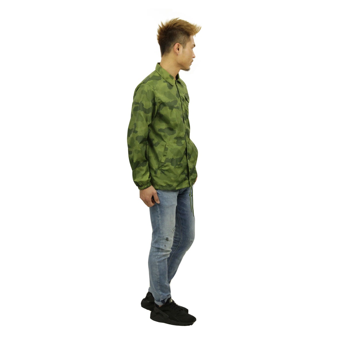 �ݡ��顼 �������� ��� ��������Ź POLER ���㥱�å�  ���������㥱�å� MTN. RAINBOW COACHES JACKET 21620002-GCO GREEN FURRY CAMO A79B B1C C1D D4E E05F