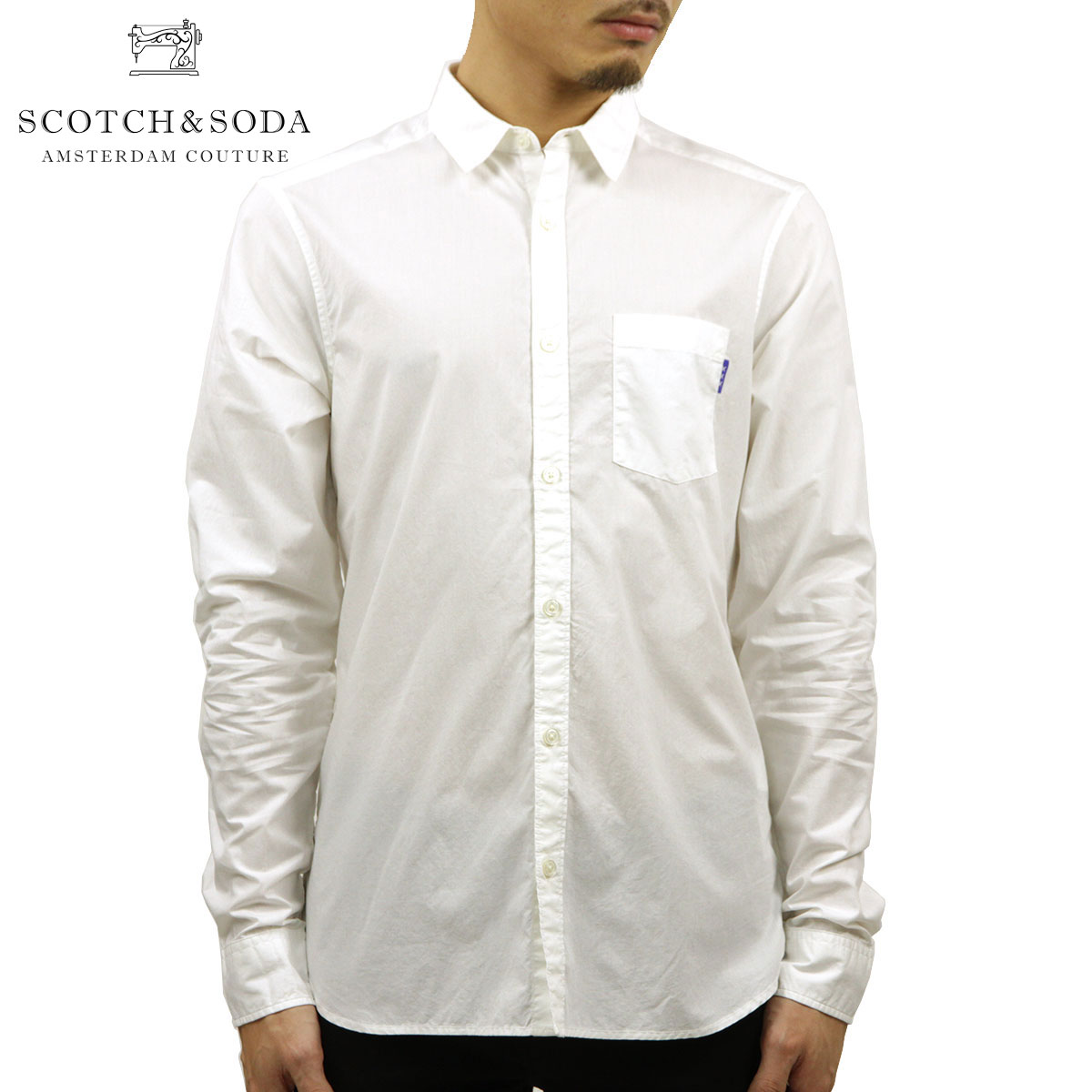 �����å�����ɥ����� ����� ��� ��������Ź SCOTCH��SODA Ĺµ����� �磻����� �ɥ쥹����� LIGHT WEIGHT LONG SLEEVE SHIRT D 156862 0001 21400 00 OFF WHI A39B B1C C1D D6E E01F