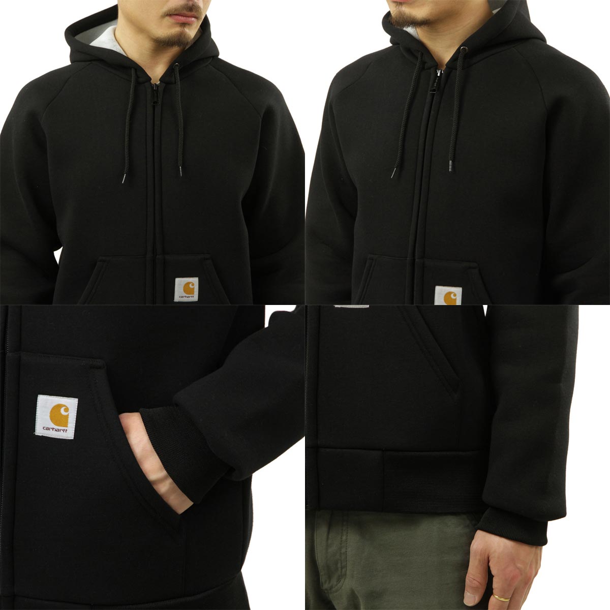 �����ϡ��� �ѡ����� ��� ������ CARHARTT WIP ���åץ��åץѡ����� CAR-LUX HOODED JACKET BLACK/GREY I032935 0GLXX AB0B B1C C1D D5E E13F