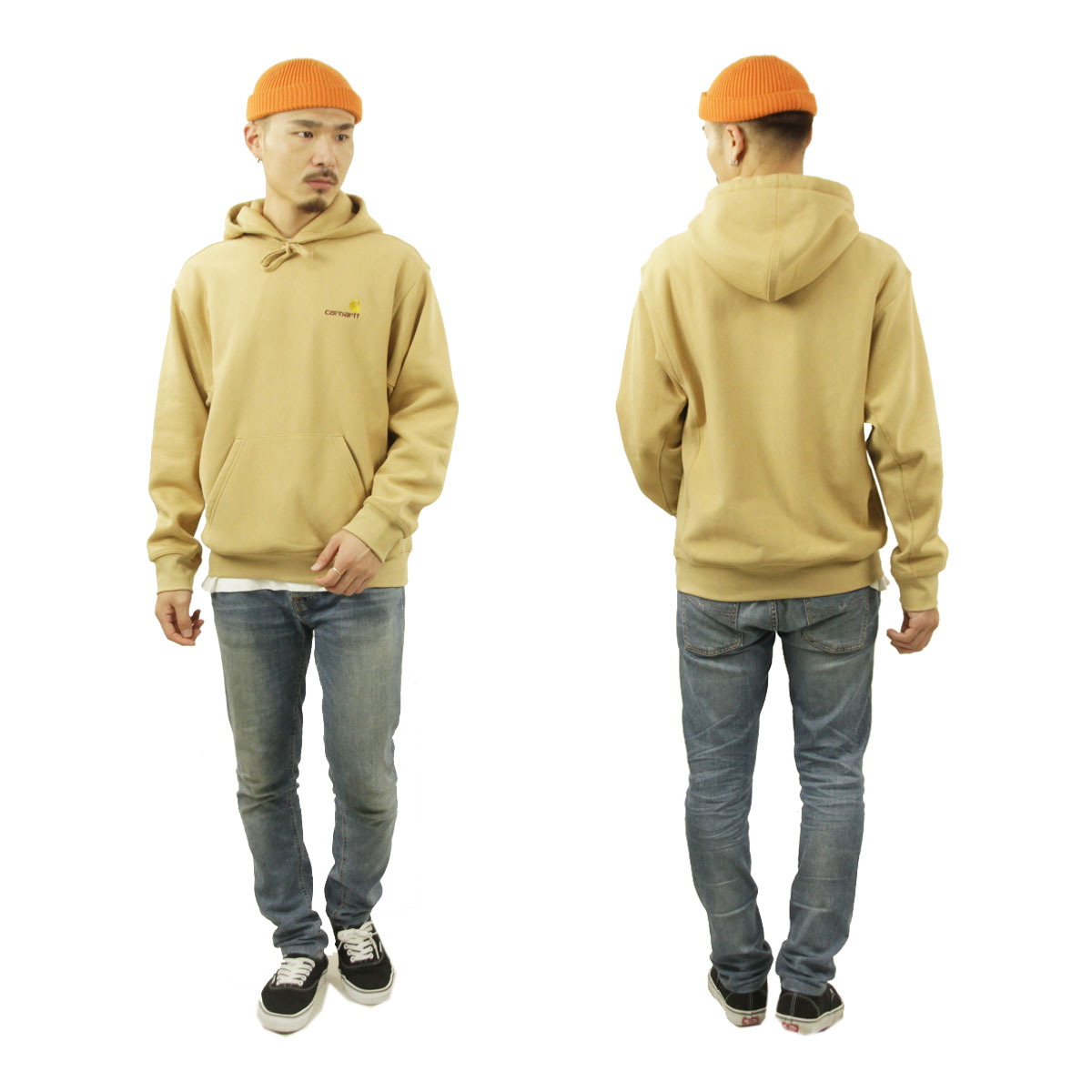 �����ϡ��� �ѡ����� ��� ������ CARHARTT WIP ���ݥ���� ���� �ץ륪���С��ѡ����� HOODED AMERICAN SCRIPT SWEATSHIRT DUSTY H BROWN I028279 07EXX AB0B B1C C1D D5E E18F