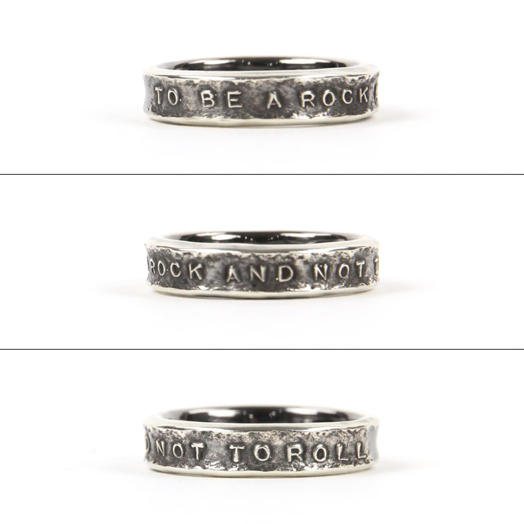 ϥ HARIM   STAIRWAY TO HEAVEN NARROW RING HRR038 SV SILVER 925 OXIDIZED BLACK A82B B3C C3D D8E E32F