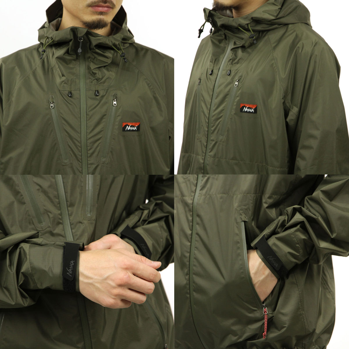 �ʥ� ��� ������ѡ����� ��������Ź NANGA �������� ���åץ��å� �������� AURORA TEX 2.5LAYER TREK SHELL PARKA NS2411-1E017-A / NW2241-1D508 KHA KHAKI A16B B1C C1D D4E E04F