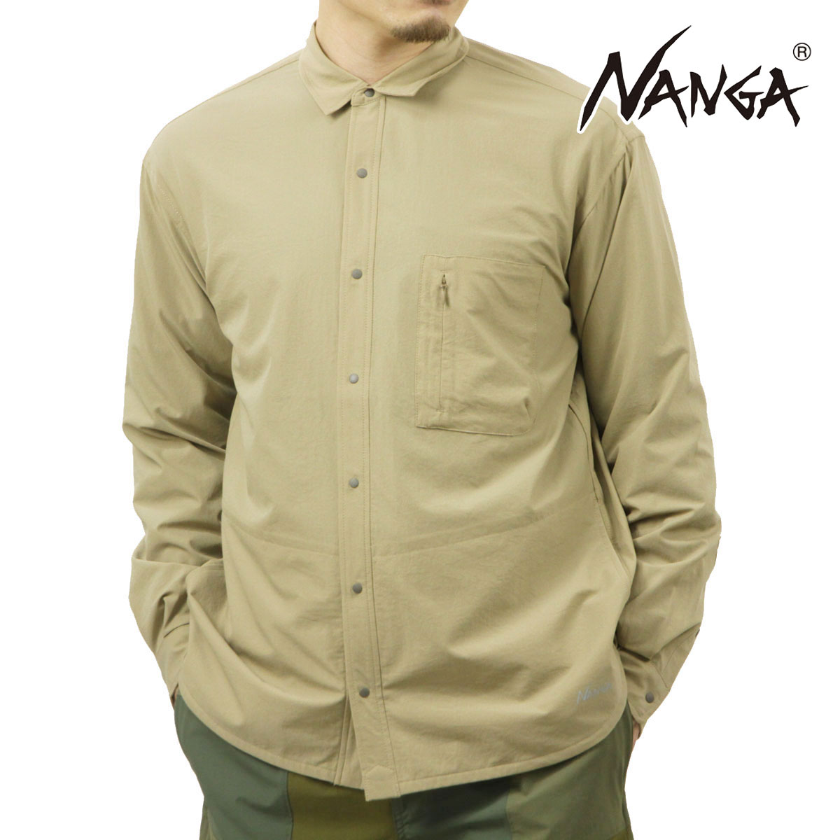 �ʥ� ��� Ĺµ����� ��������Ź NANGA �ܥ�������� DotAir COMFY L/S SHIRT NW2411-1E905 BEG BEIGE A16B B1C C1D D2E E18F