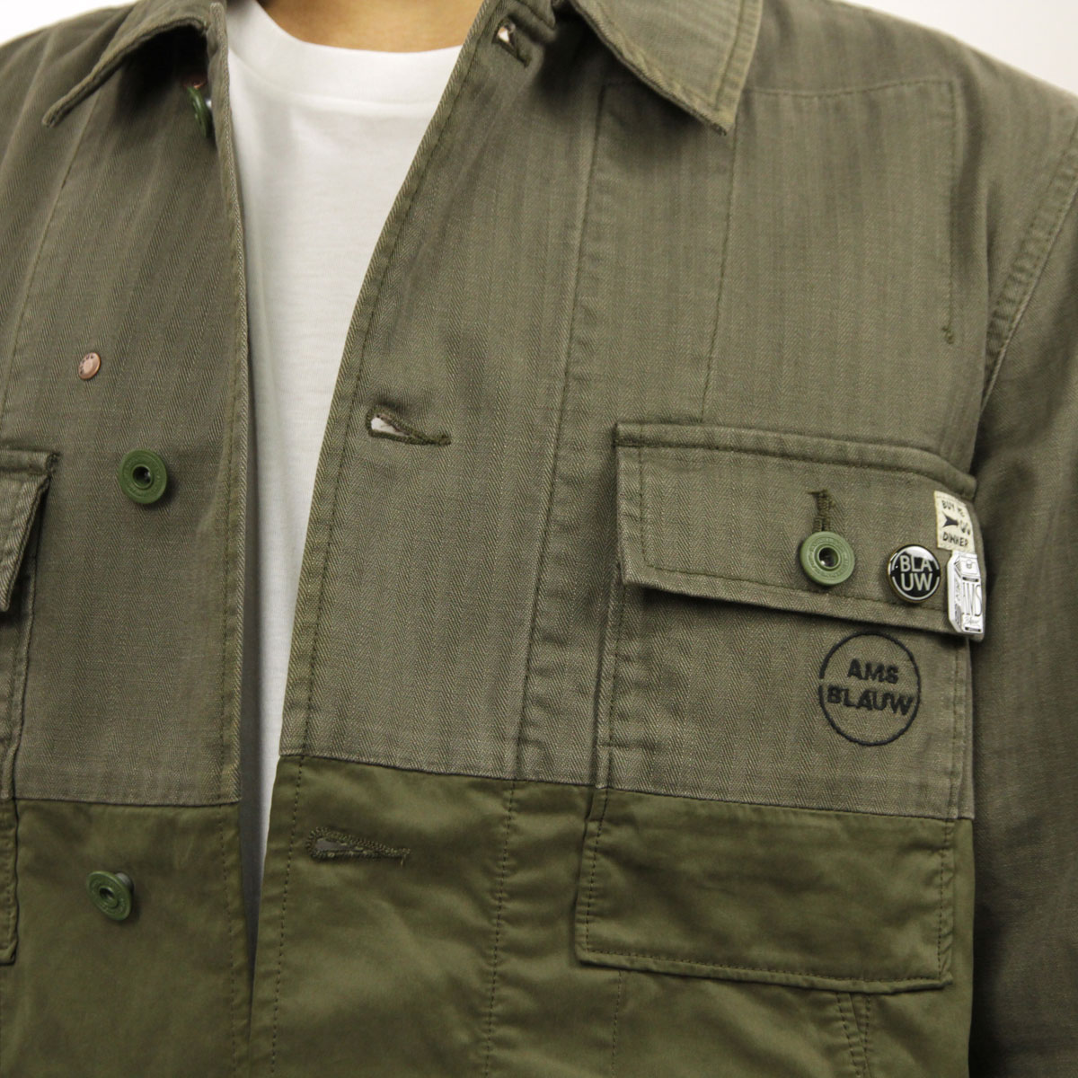 �����å�����ɥ����� �������� ��� ��������Ź SCOTCH��SODA ���㥱�å�  ����ĥ��㥱�å� WORKED OUT MILITARY SHIRT JACKET WITH CONSTRUCTIONS IN TECHN 144162 48 61815 MILITARY D A39B B1C C1D D4E E08F