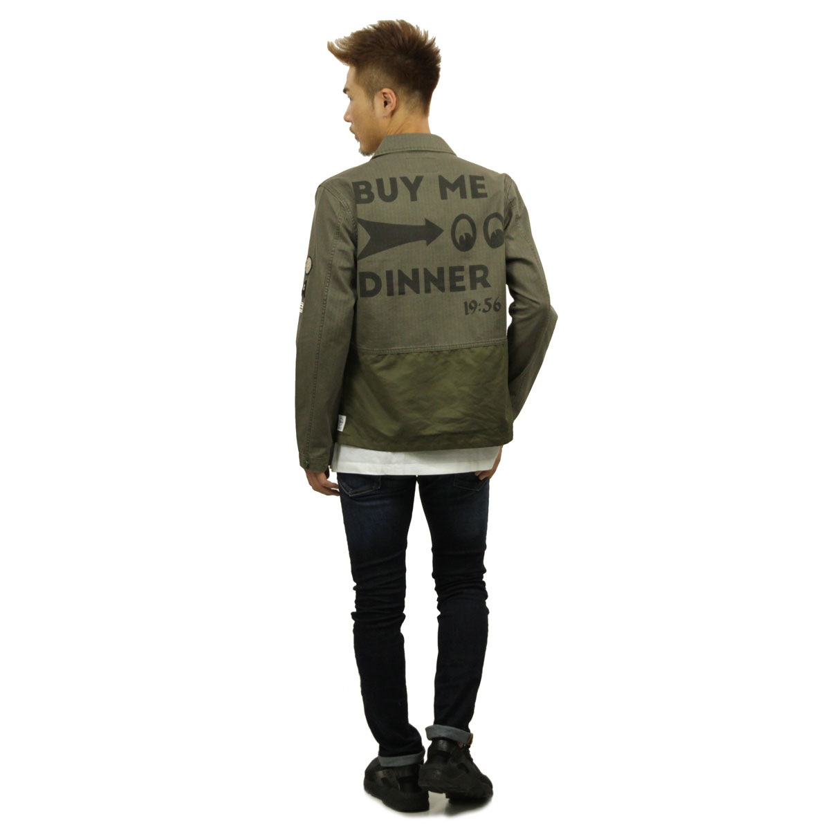 �����å�����ɥ����� �������� ��� ��������Ź SCOTCH��SODA ���㥱�å�  ����ĥ��㥱�å� WORKED OUT MILITARY SHIRT JACKET WITH CONSTRUCTIONS IN TECHN 144162 48 61815 MILITARY D A39B B1C C1D D4E E08F