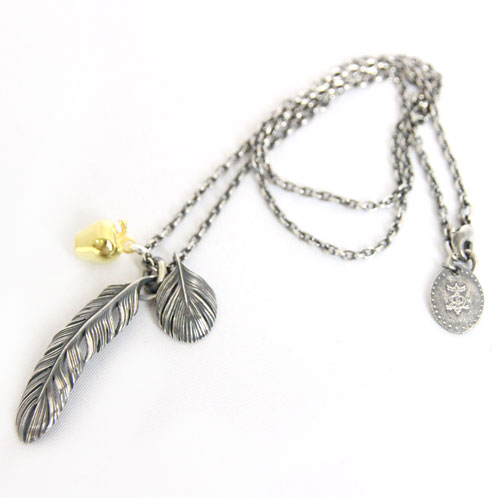ϥ HARIM Ź ͥå쥹 RESTYLING LEEF FEATHER & APPLE NECKLACE HRP079S A82B B3C C3D D8E E13F