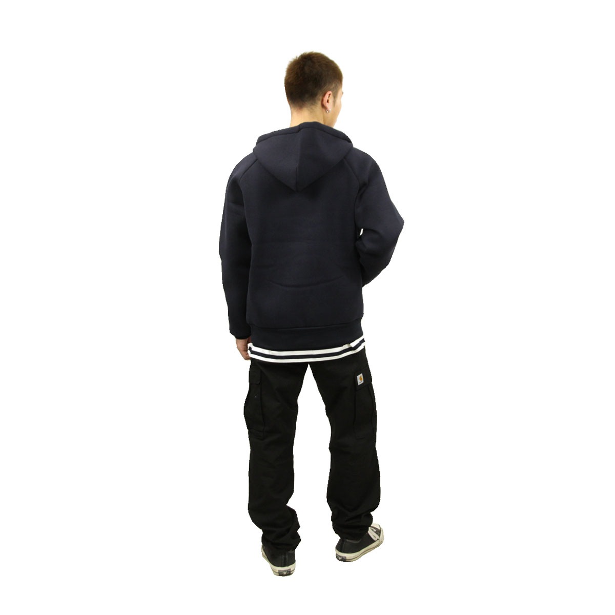 �����ϡ��� �ѡ����� ��� ������ CARHARTT WIP ���åץ��åץѡ����� CAR-LUX HOODED JACKET DARK NAVY/GREY I018044 0GM AB0B B1C C1D D5E E06F