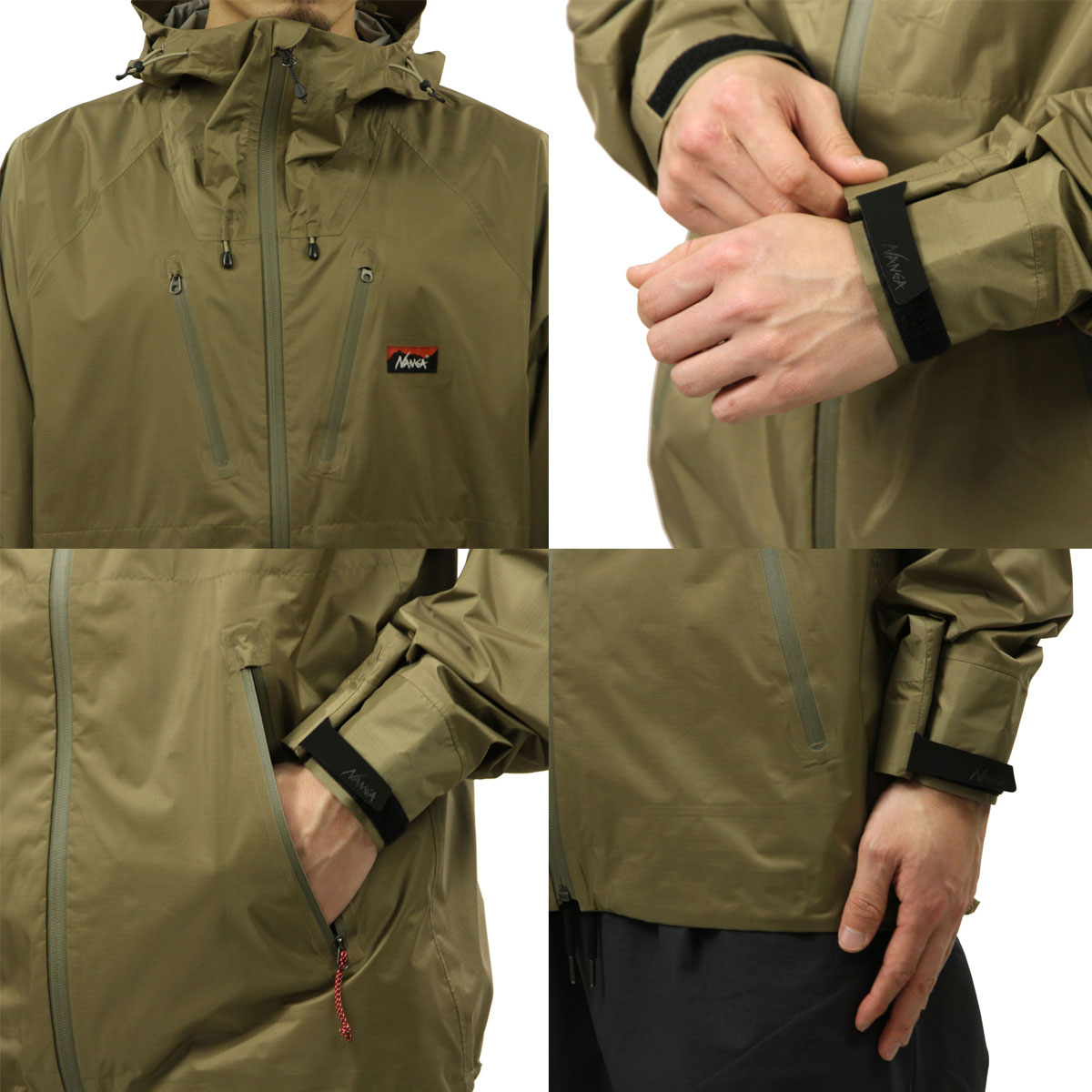 �ʥ� ��� ������ѡ����� ��������Ź NANGA �������� ���åץ��å� �������� AURORA TEX 2.5LAYER TREK SHELL PARKA NS2411-1E017-A / NW2241-1D508 COYOTE A16B B1C C1D D4E E18F