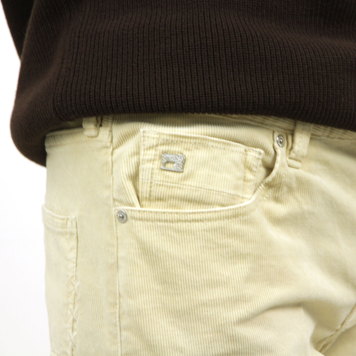 �����å�����ɥ����� ��� �����ǥ�����ѥ�� ��������Ź SCOTCH��SODA �ܥȥॹ AMS BLAUW GARMENT DYED RALSTON INSTRETCH CORDUROY PANTS 163245 0001 OFF WHITE