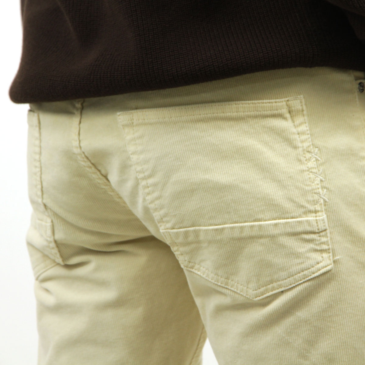�����å�����ɥ����� ��� �����ǥ�����ѥ�� ��������Ź SCOTCH��SODA �ܥȥॹ AMS BLAUW GARMENT DYED RALSTON INSTRETCH CORDUROY PANTS 163245 0001 OFF WHITE