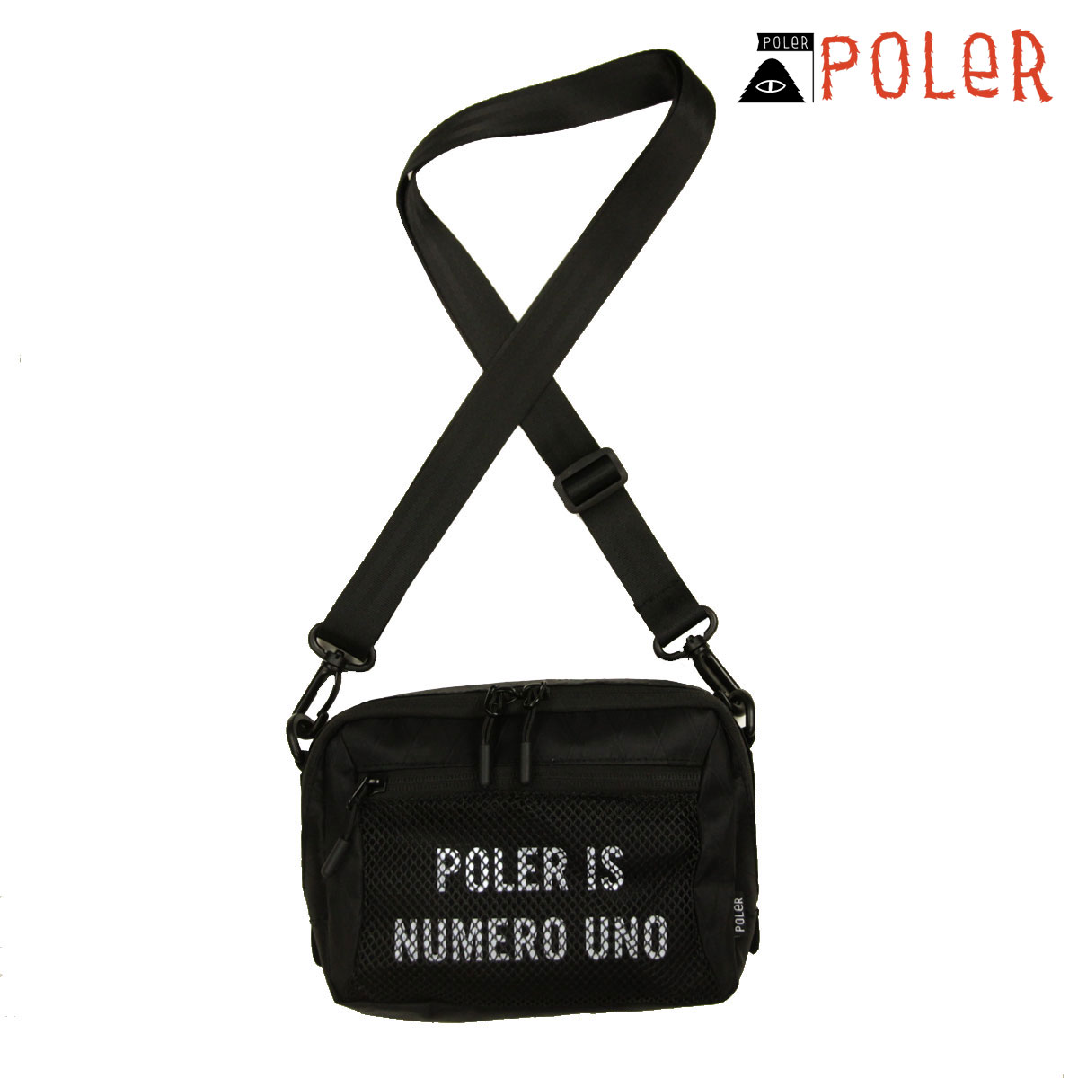 �ݡ��顼 ��� ��ǥ����� ���������Хå� ��������Ź POLER �� �ߥ˥������� X-CLOTH MINI SHOULDER DC 241MCV0425-BLK BLACK
