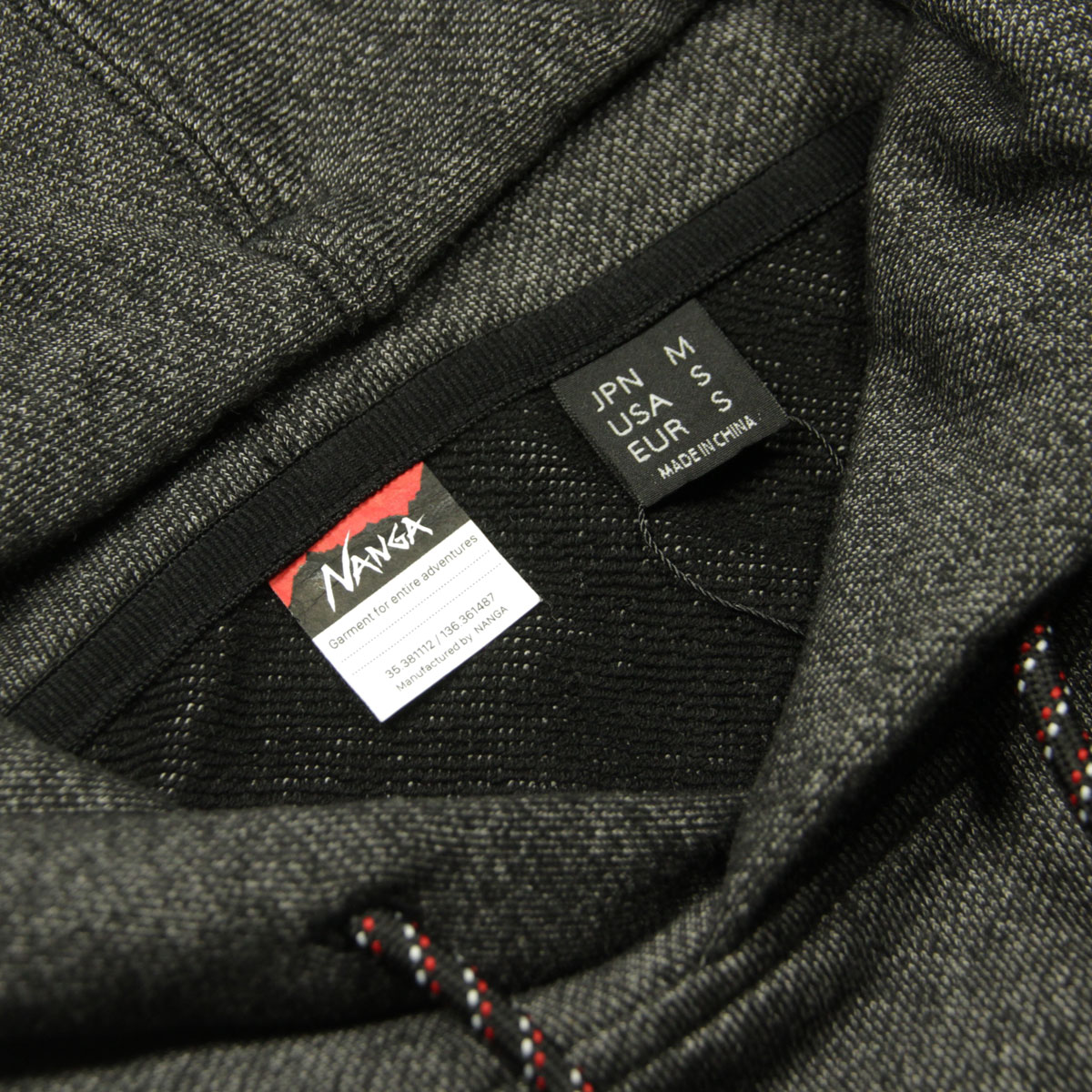 ʥ  ѡ Ź NANGA ץ륪С աǥ ECO HYBRID SWEAT HOODIE NW2241-1F219 BLK BLACK
