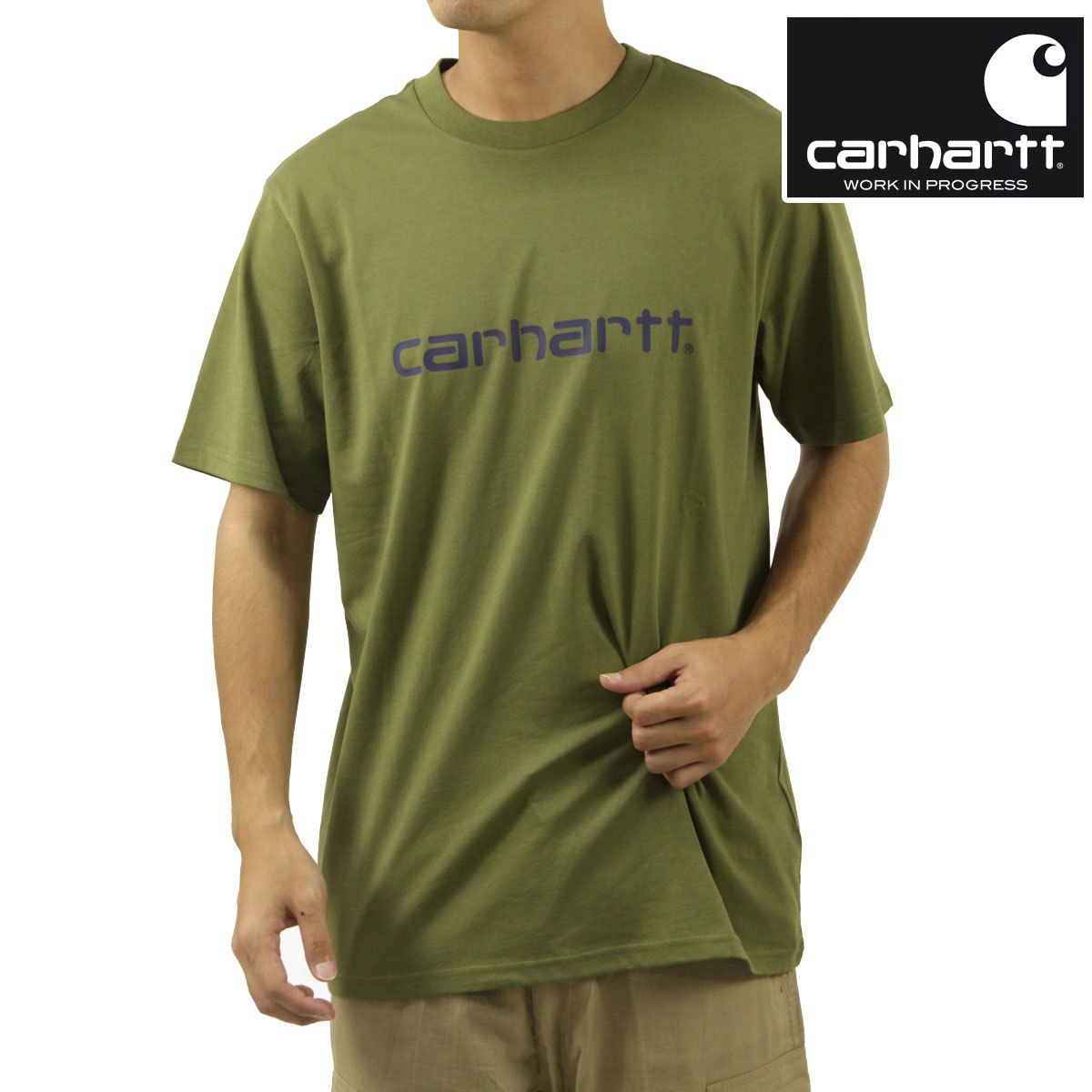 ϡ  ȾµT  CARHARTT WIP 롼ͥå  SHORT SLEEVE SCRIPT T-SHIRT CAPULET / AURA I031047 2I9XX