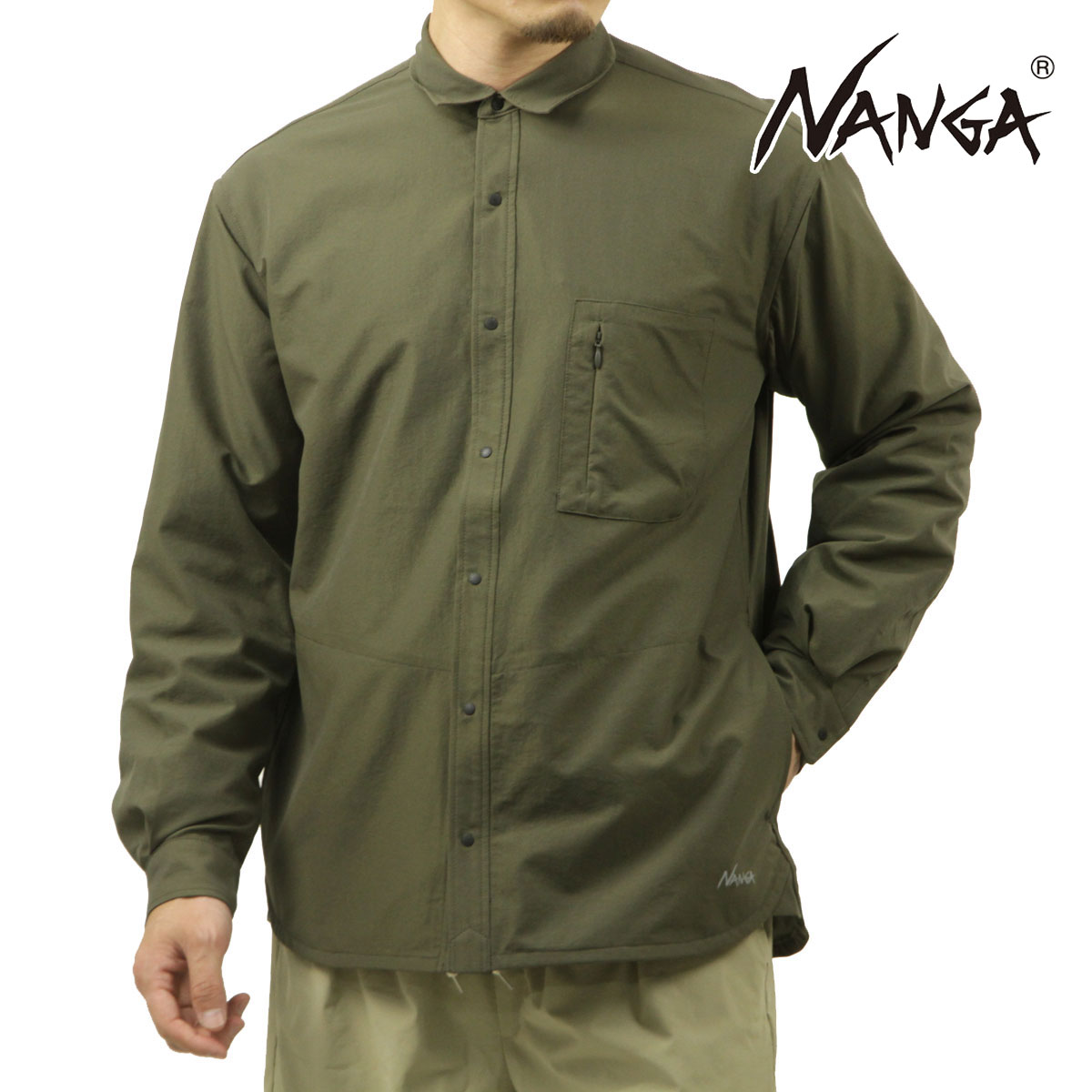 �ʥ� ��� Ĺµ����� ��������Ź NANGA �ܥ�������� DotAir COMFY L/S SHIRT NW2411-1E905 KHA KHAKI A16B B1C C1D D2E E05F