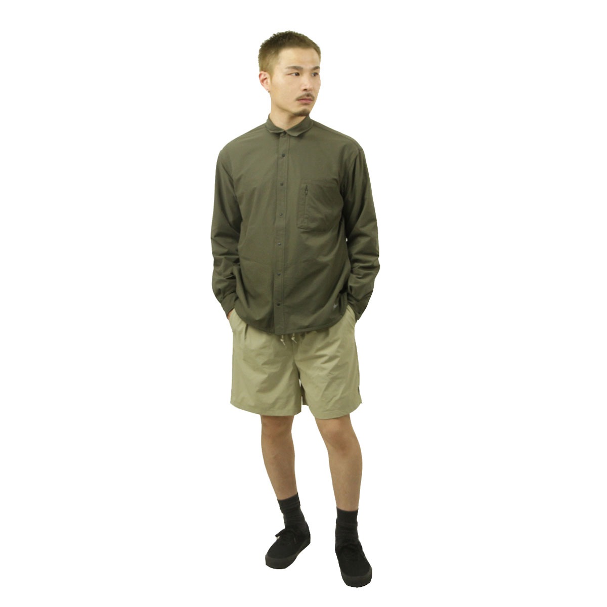 �ʥ� ��� Ĺµ����� ��������Ź NANGA �ܥ�������� DotAir COMFY L/S SHIRT NW2411-1E905 KHA KHAKI A16B B1C C1D D2E E05F