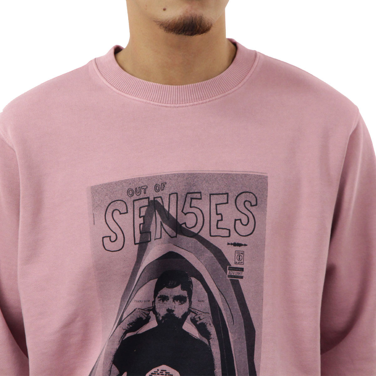 �̡��ǥ��������� ��� �������å� ��������Ź Nudie Jeans �ȥ졼�ʡ� Ĺµ ���롼�ͥå� LASSE ISSUE 2 SWEAT FLEECE 150530 P20 PAPER PINK