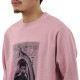 �̡��ǥ��������� ��� �������å� ��������Ź Nudie Jeans �ȥ졼�ʡ� Ĺµ ���롼�ͥå� LASSE ISSUE 2 SWEAT FLEECE 150530 P20 PAPER PINK
