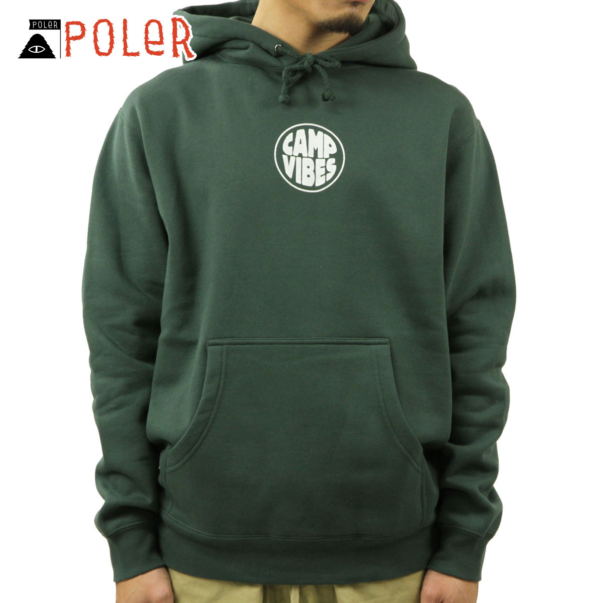 �ݡ��顼 �ѡ����� ��� ��������Ź POLER �ץ륪���С��ѡ����� CAMP VIBES HOODIE ALPINE GREEN 213APM2605-APG A79B B1C C1D D5E E08F