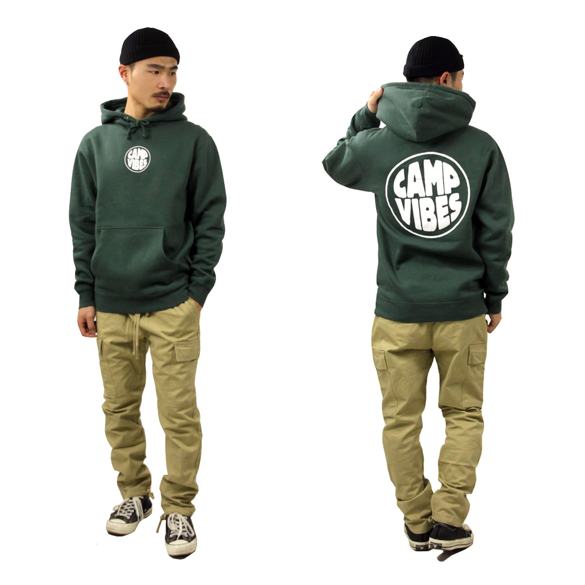 �ݡ��顼 �ѡ����� ��� ��������Ź POLER �ץ륪���С��ѡ����� CAMP VIBES HOODIE ALPINE GREEN 213APM2605-APG A79B B1C C1D D5E E08F