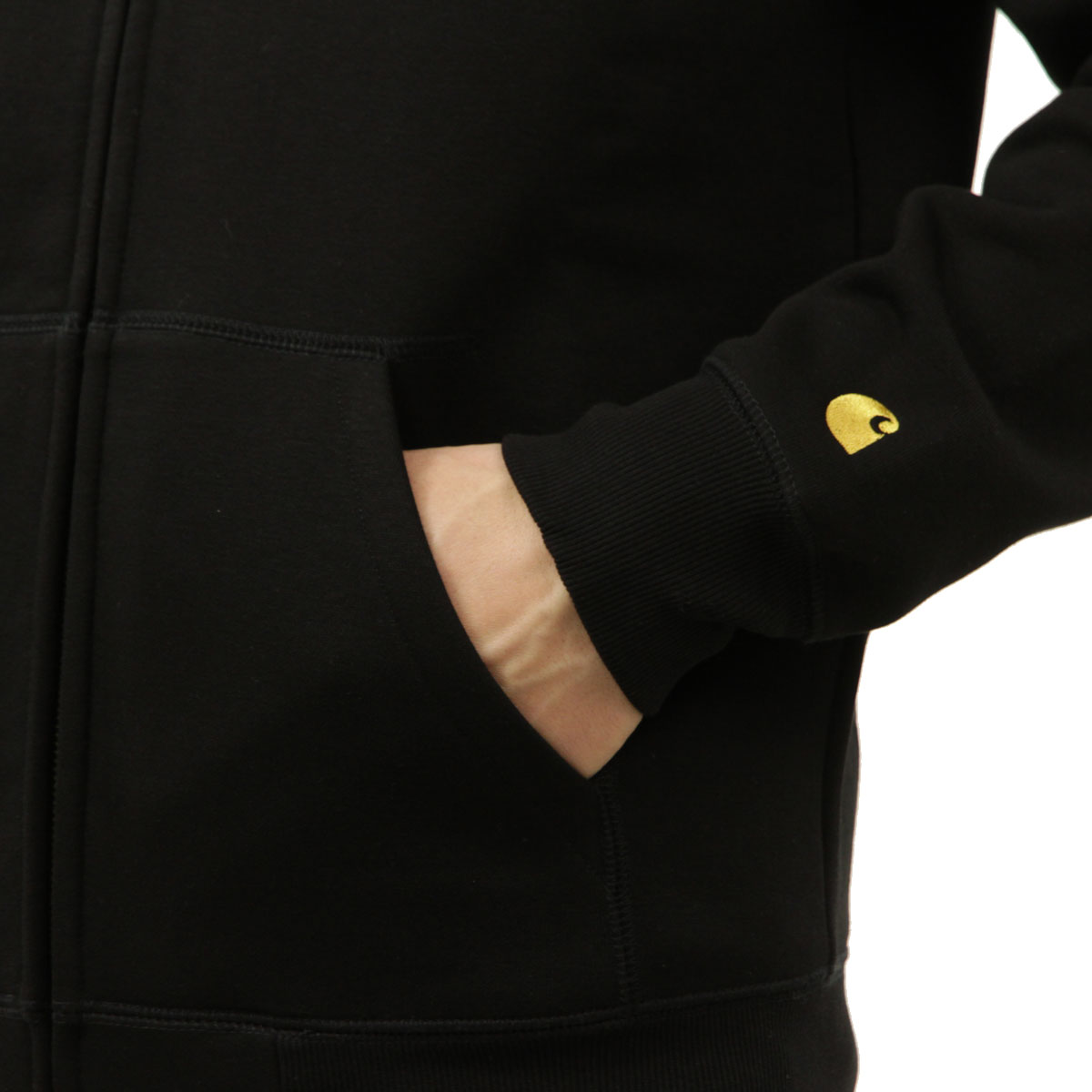 �����ϡ��� �ѡ����� ��� ������ CARHARTT WIP ���åץ��åץѡ����� HOODED CHASE JACKET BLACK / GOLD I033664 00FXX AB0B B1C C1D D5E E13F