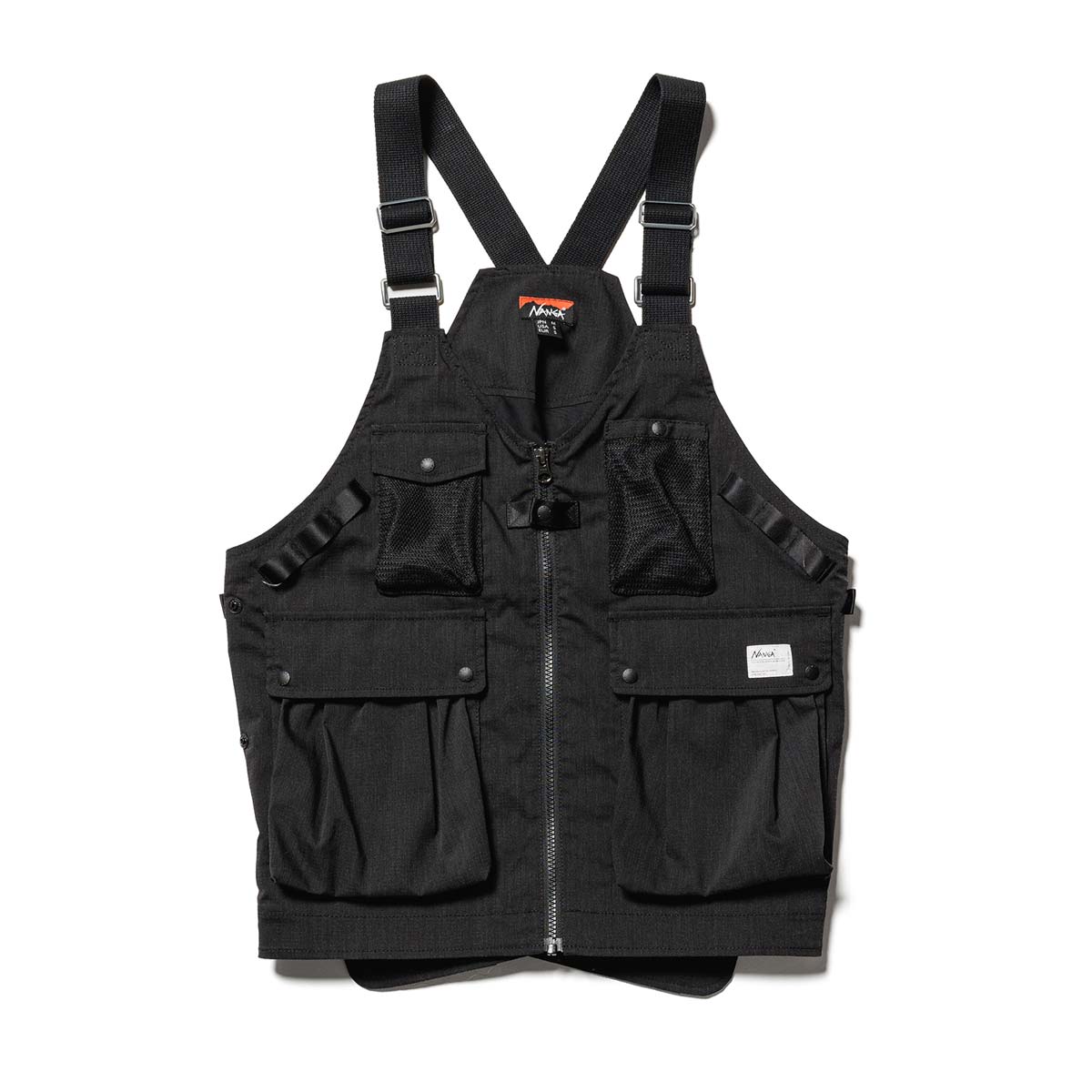 �ʥ� ��� �٥��� ��������Ź NANGA �����ȥɥ� ��åץ��ȥå� HINOC RIPSTOP FIELD VEST NW2421-1E204-A BLK BLACK  A16B B1C C1D D4E E13F