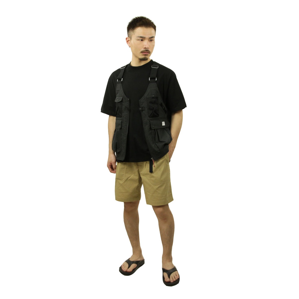 �ʥ� ��� �٥��� ��������Ź NANGA �����ȥɥ� ��åץ��ȥå� HINOC RIPSTOP FIELD VEST NW2421-1E204-A BLK BLACK  A16B B1C C1D D4E E13F