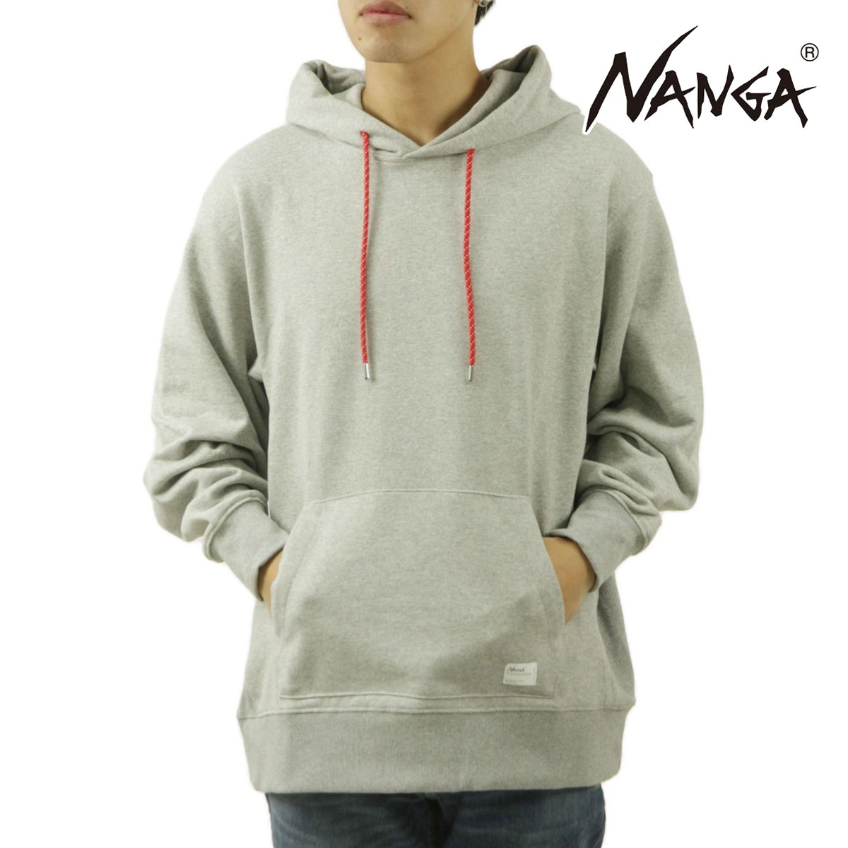 �ʥ� ��� �ѡ����� ��������Ź NANGA �ץ륪���С� �ա��ǥ��� ECO HYBRID SWEAT HOODIE NW2241-1F219 L.GRY LIGHT GREY